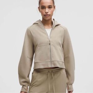 Lululemon Cropped Scuba Oak Zip-Up Hoodie